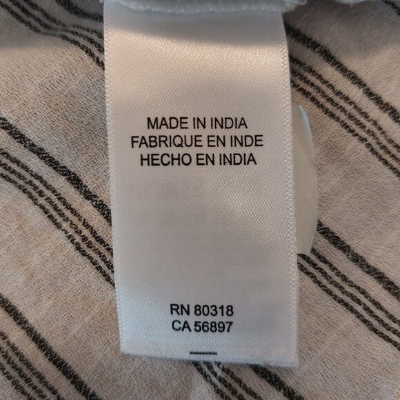 Lucky Brand Women's Relaxed Printed Workwear Striped Cotton Shirt - Picture 7 of 11